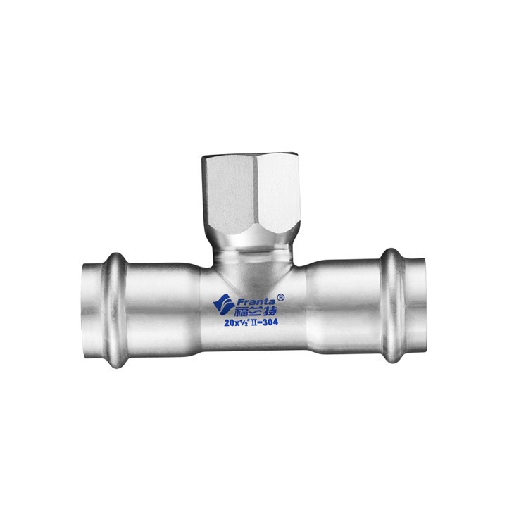 Ryðfrítt stál V kvenkyns snittari teefesting